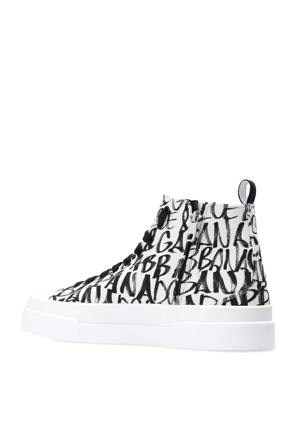 dolce sequin & GABBANA STRIPED FLAT CAP ‘Portofino’ high-top sneakers