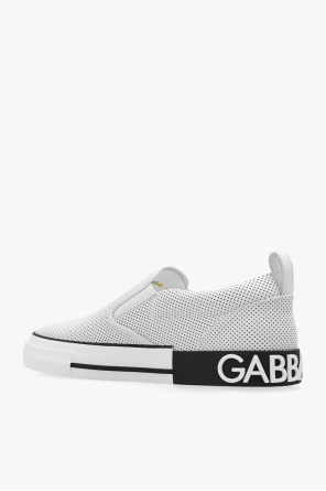 Dolce & Gabbana check pattern cotton hat Slip-on sneakers