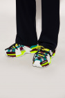 Dolce & Gabbana Kids graffiti-print leather low-top sneakers ‘Space’ sneakers