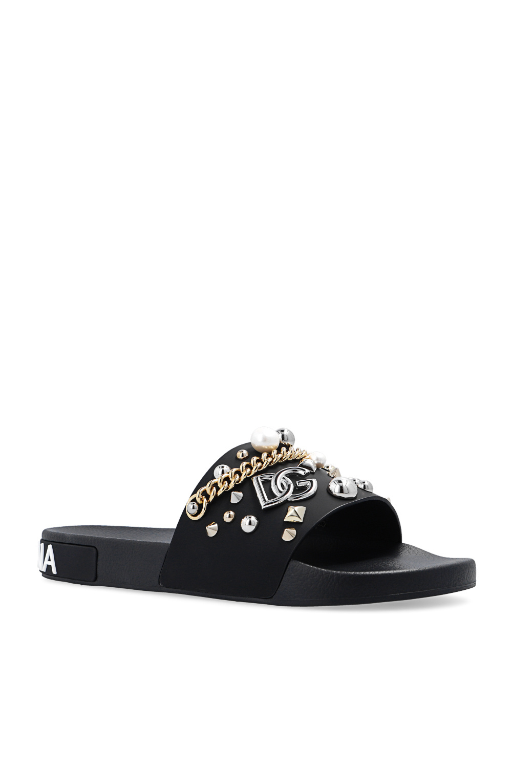 Dolce & Gabbana Appliquéd slides