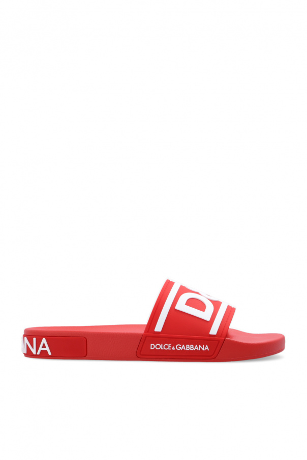 Dolce & Gabbana декорированные серьги-подвески Slides with logo