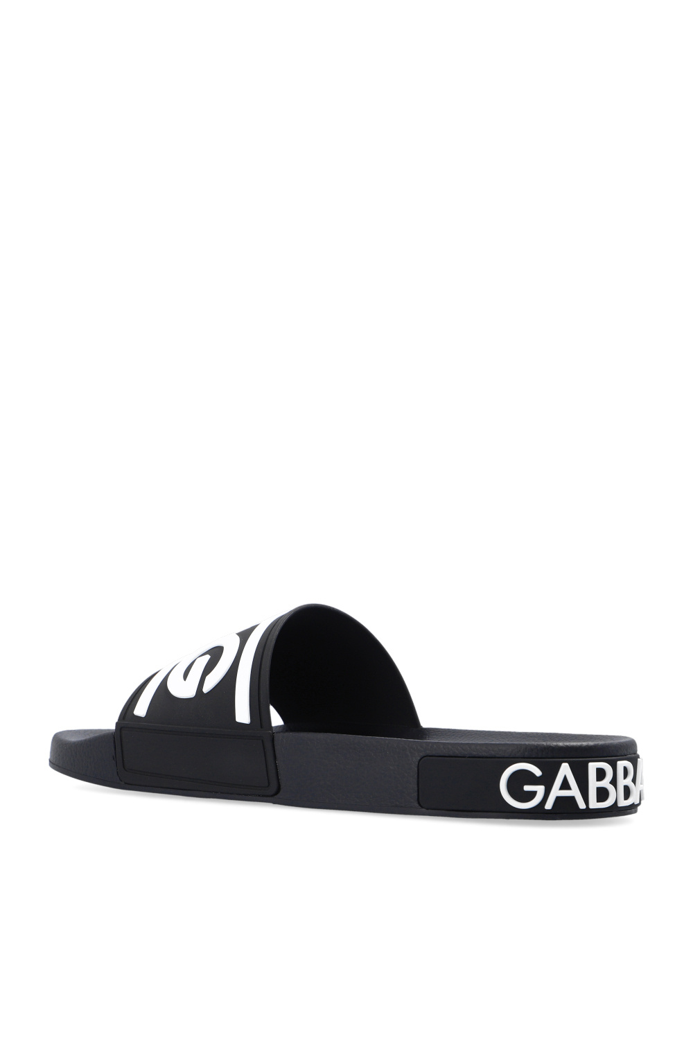 Dolce & Gabbana Kids crystal-embellished floral headband Rubber slides with logo