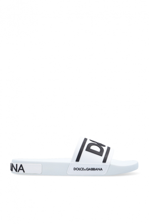 dolce gabbana eyewear dna round frame sunglasses item Rubber slides with logo