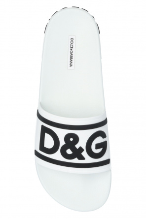 Dolce & Gabbana Baby Girl Dress Rubber slides with logo