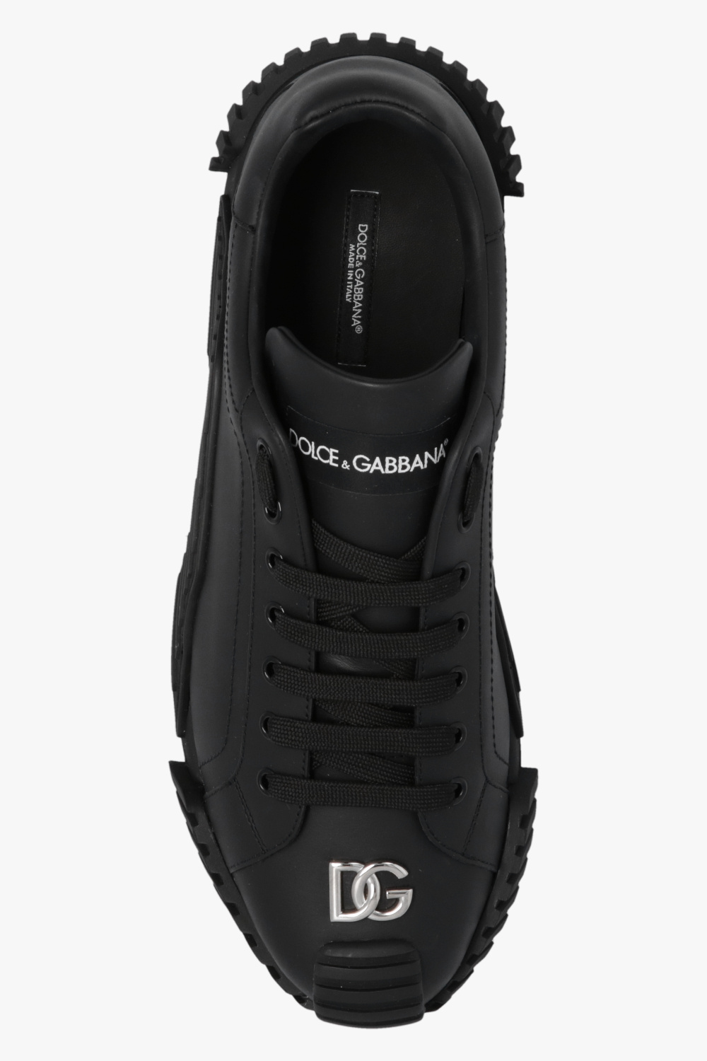 Dolce & Gabbana Canvas High-top Sneakers Leather sneakers with logo