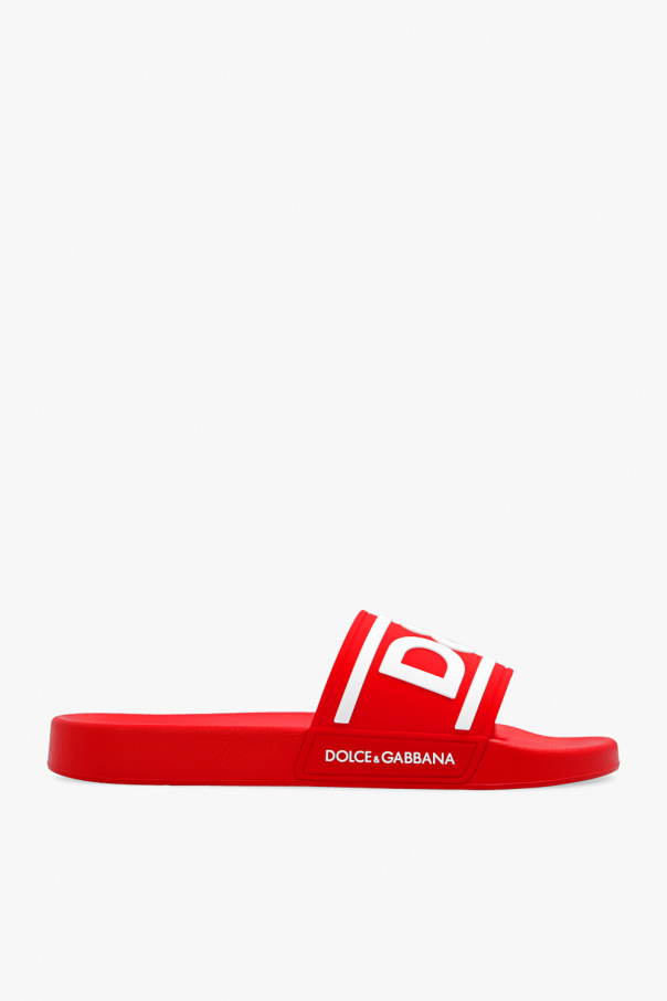 Dolce & Gabbana Gumowe klapki z logo