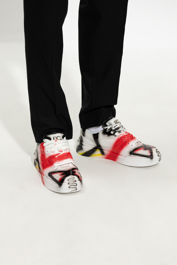 Dolce & Gabbana Velvet Slippers Shoes ‘New Roma’ sneakers