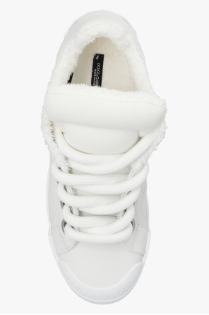 Dolce & Gabbana paint-effect stripe hoodie ‘Portofino’ sneakers