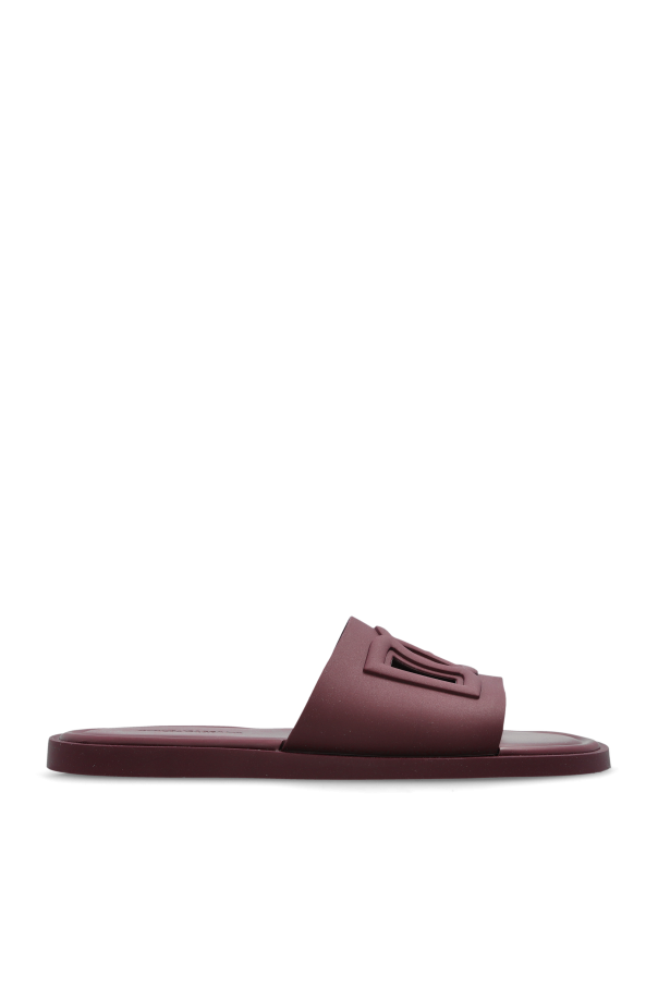 Dolce & Gabbana Gumowe klapki z logo