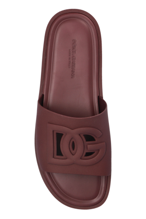 Dolce & Gabbana Gumowe klapki z logo