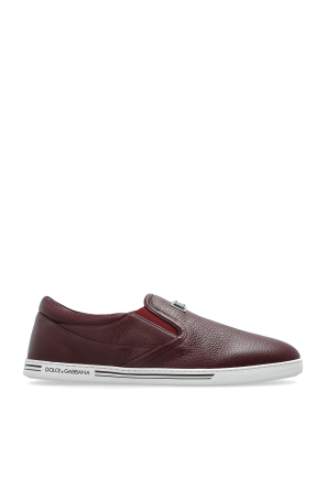 Skórzane buty typu `slip-on`