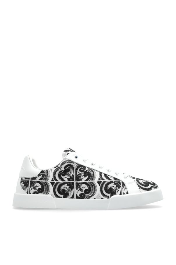 Sports shoes with 'Majolica' print od Dolce & Gabbana