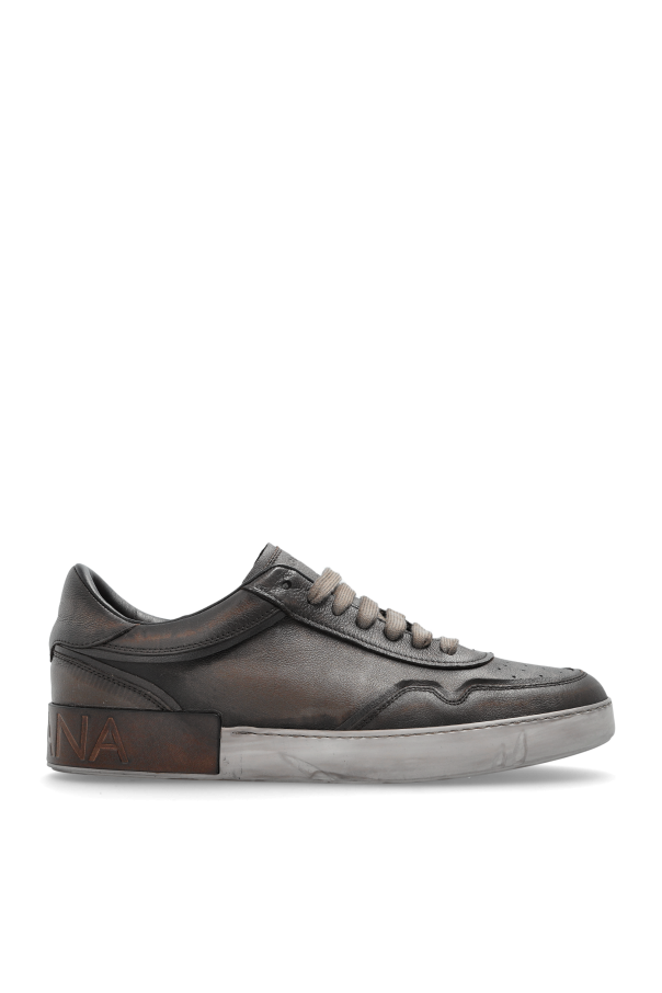 Leather sports shoes with 'vintage' effect od Dolce & Gabbana