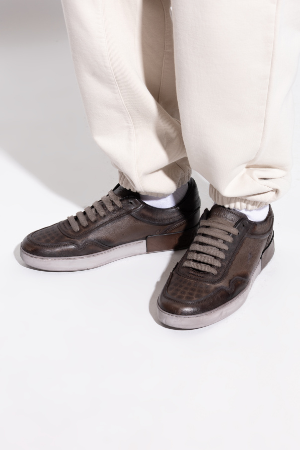 Dolce & Gabbana Zapatillas deportivas de cuero con efecto `vintage`