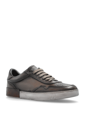 Dolce & Gabbana Zapatillas deportivas de cuero con efecto `vintage`
