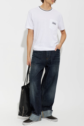 Dolce & Gabbana Leather sports shoes with logo