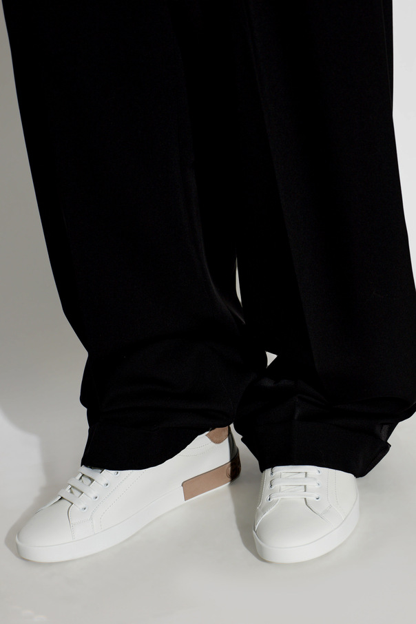 Dolce & Gabbana Portofino Low-Top White Sneakers