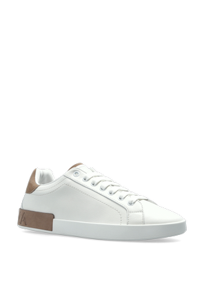 Dolce & Gabbana Portofino Low-Top White Sneakers