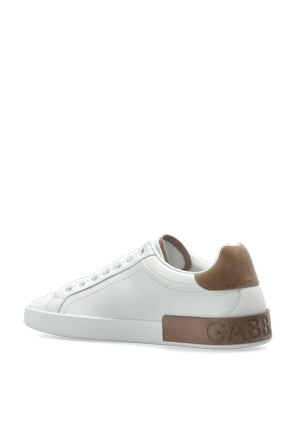 Dolce & Gabbana Portofino Low-Top White Sneakers