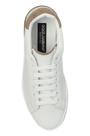 Dolce & Gabbana Portofino Low-Top White Sneakers