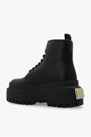 Dolce & Gabbana Leather ankle boots on platform