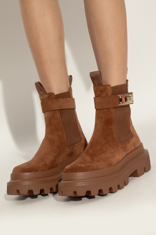 Dolce & Gabbana Suede Chelsea boots