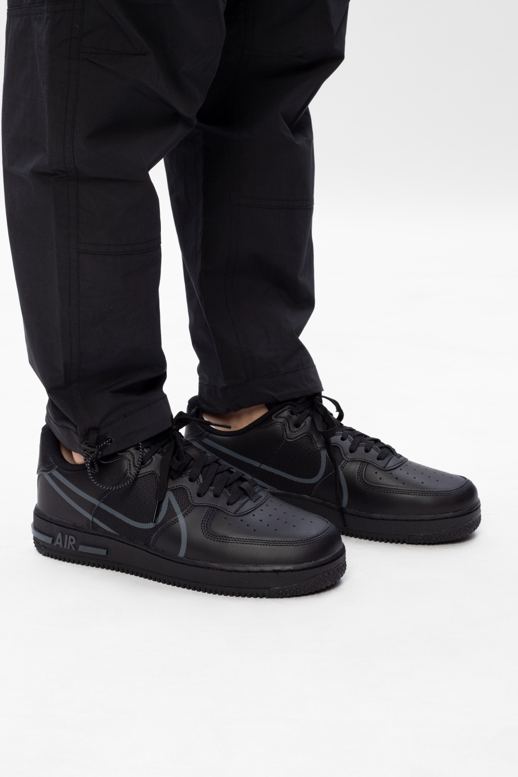 air force 1 react trainers black anthracite