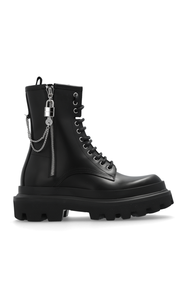 Leather combat boots od Dolce & Gabbana