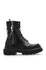 Dolce & Gabbana BLACK Leather combat boots