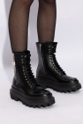 Dolce & Gabbana BLACK Leather combat boots