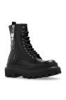Dolce & Gabbana BLACK Leather combat boots