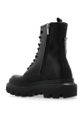 Dolce & Gabbana BLACK Leather combat boots