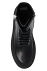 Dolce & Gabbana BLACK Leather combat boots