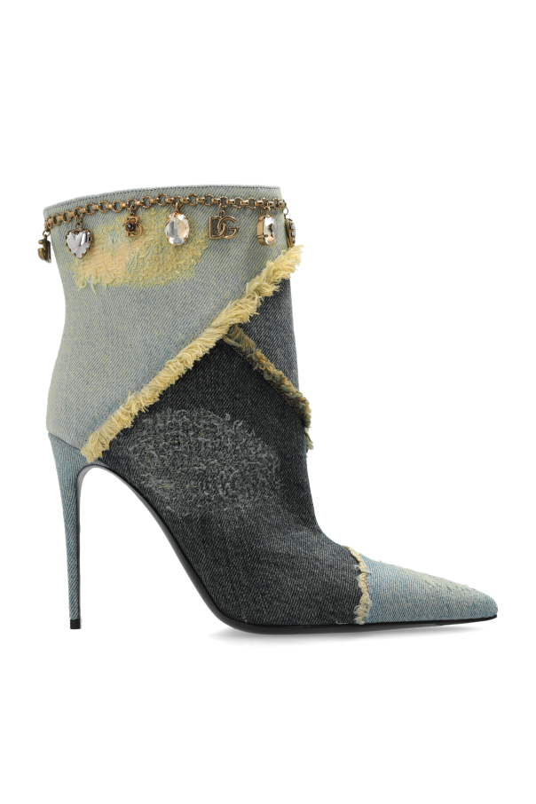 Dolce & Gabbana Denim ankle boots with heels