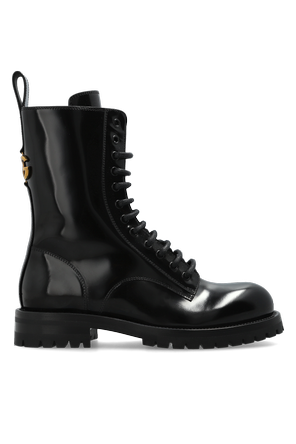 Leather ankle boots