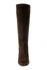 Dolce & Gabbana BROWN Suede boots with logo