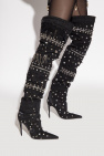 Dolce & Gabbana BLACK Embellished heeled boots
