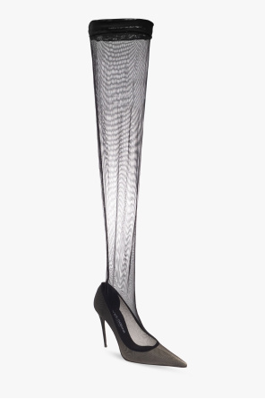 dolce BOOTCUT & Gabbana ‘Lollo’ heeled sock boots