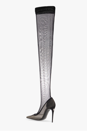 dolce BOOTCUT & Gabbana ‘Lollo’ heeled sock boots