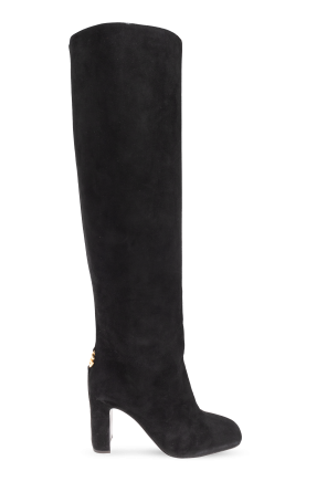 Botas altas de ante con tacón