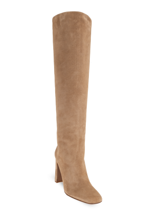 Dolce & Gabbana Zamszowe kozaki na obcasie