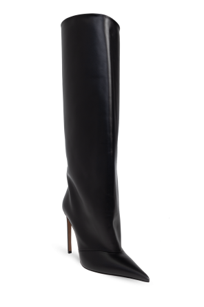 Dolce & Gabbana Botas altas de cuero con tacón