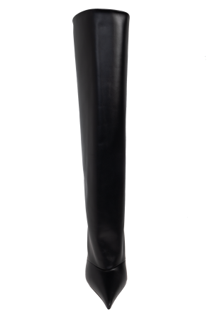 Dolce & Gabbana Botas altas de cuero con tacón