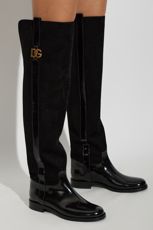 Dolce & Gabbana Over-the-knee suede boots