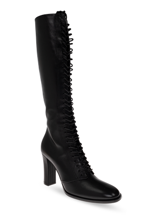Dolce & Gabbana Leather heeled knee boots
