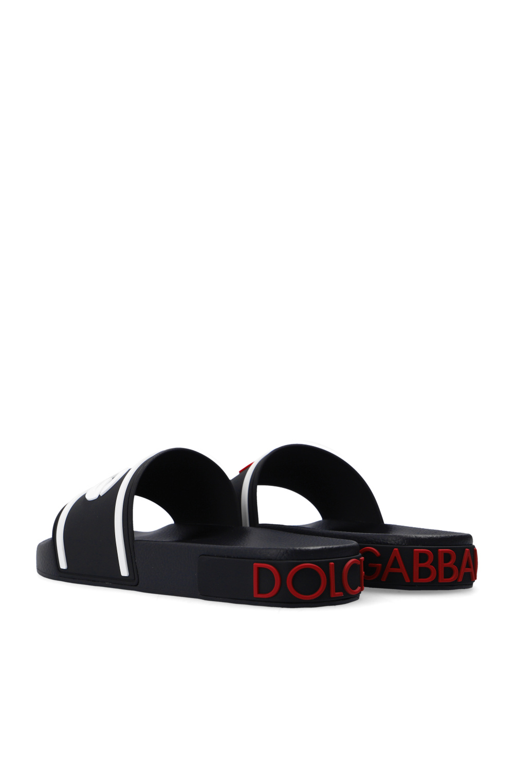 Высокие кроссовки в стиле dolce gabbana Slides with logo