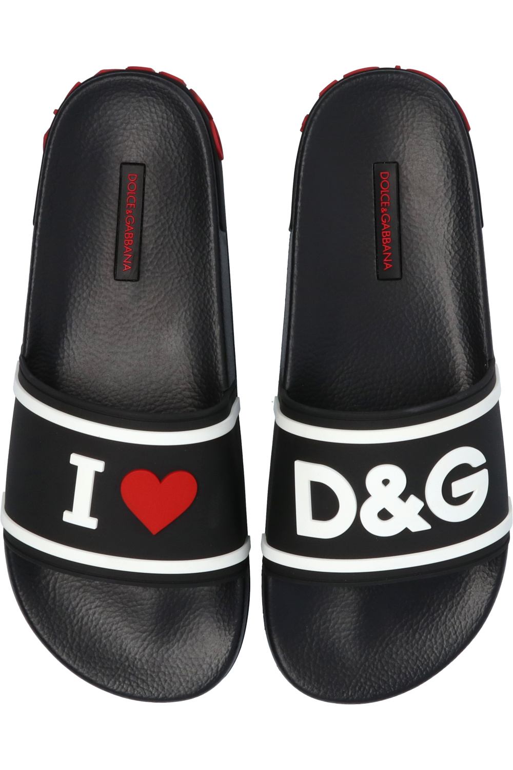 Высокие кроссовки в стиле dolce gabbana Slides with logo