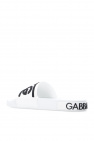 raw edge jeans backpack dolce gabbana trousers ftbxgd ‘Ciabatta’ slides with logo