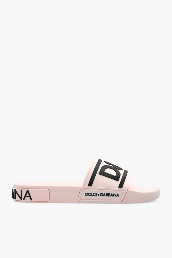 Поло dolce&gabbana оригинал Rubber slides with logo