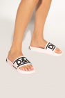 Dolce & Gabbana PINK Rubber slides with logo